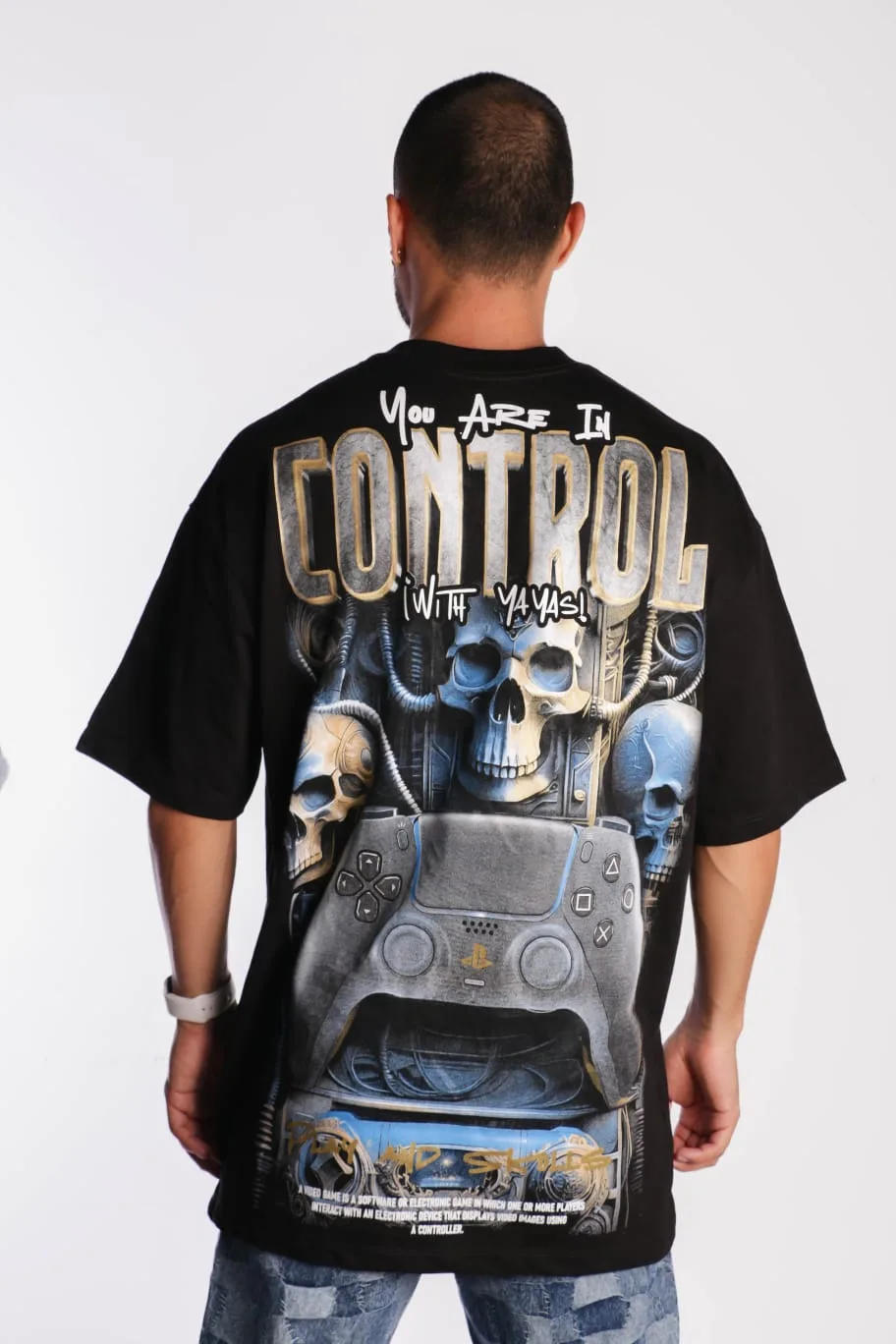 Camiseta Oversize  Alto Gramaje You Are In Control