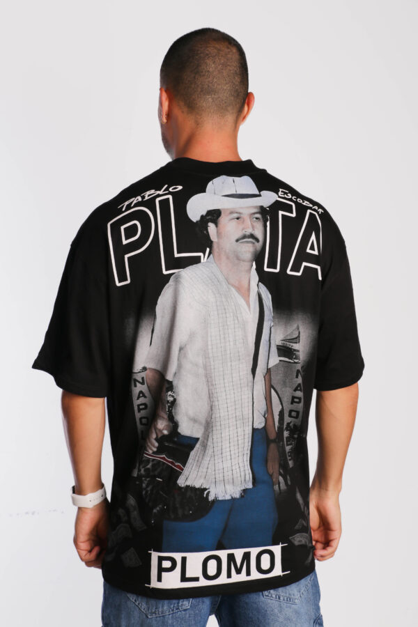 Camiseta Oversize Plata o Plomo