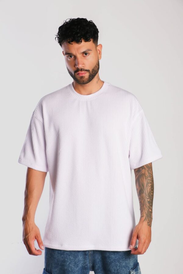 Oversize Texturizada Blanca