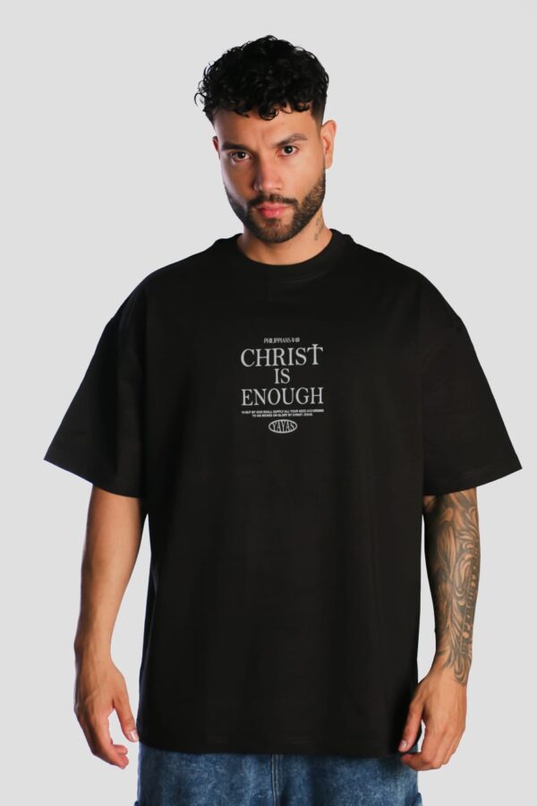 Oversize Tela Fria Christ Is Enough 💎 - Imagen 2
