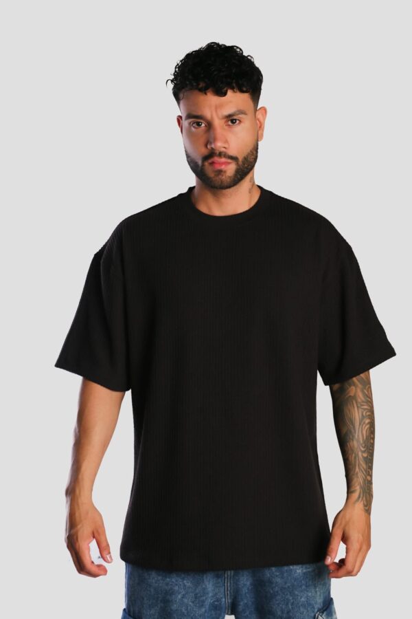 Oversize Texturizada Negra