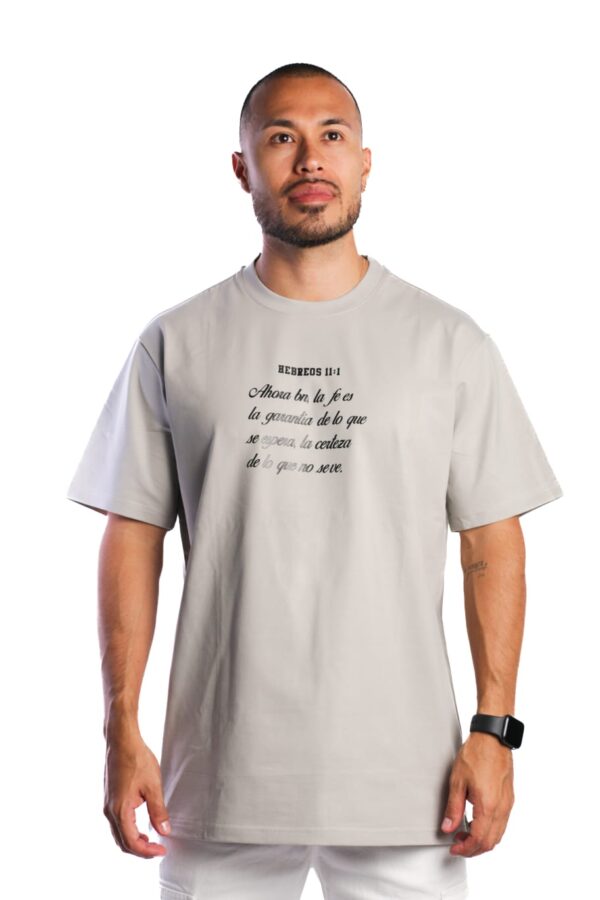 Camiseta Regular Tela Fria Hebreos 11:1 - Imagen 2