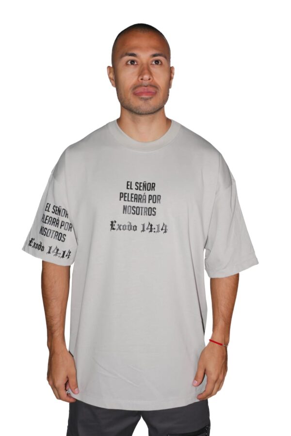 Camiseta Oversize Alto Gramaje Exodo 14:14 - Imagen 2