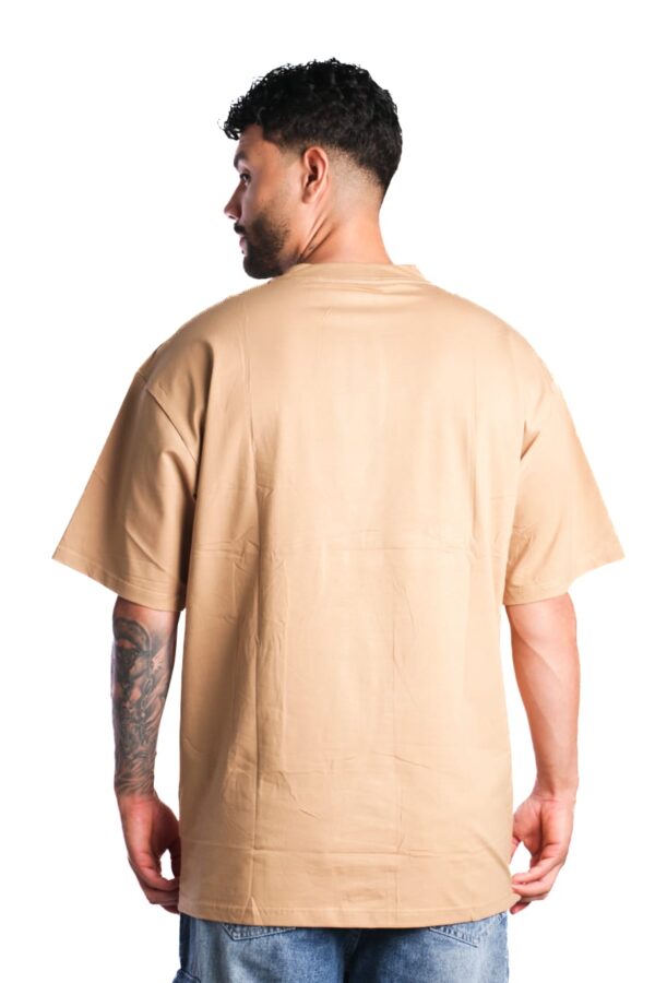 Camiseta Oversize Básica Tela Fría Cafe - Imagen 2
