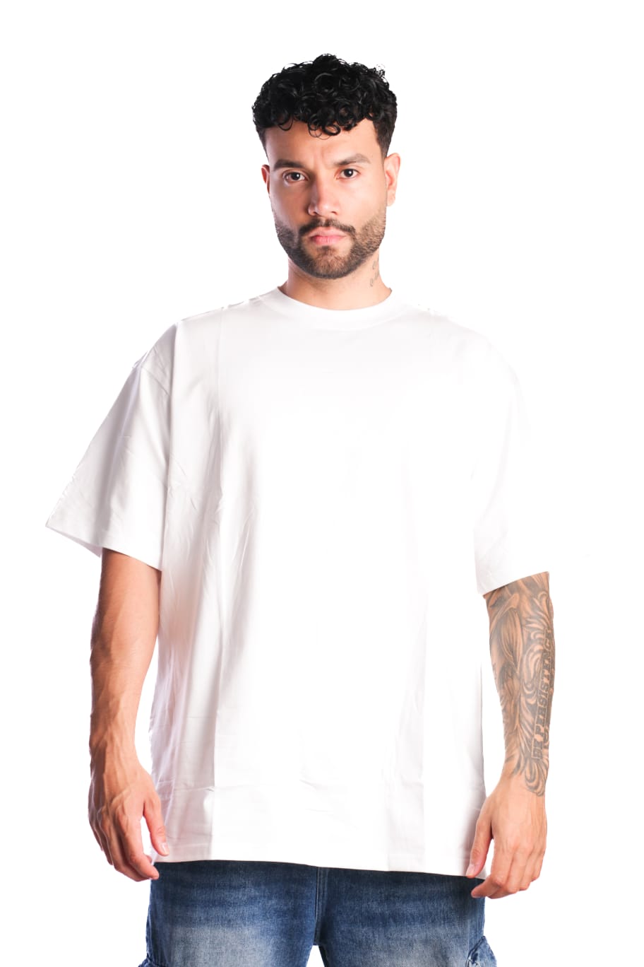 Camiseta Oversize Básica Tela Fría Blanca