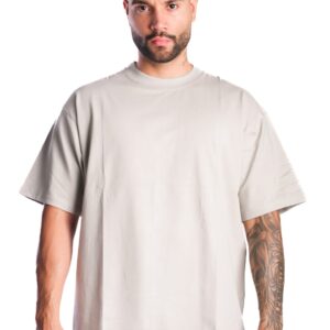 Camiseta Oversize Básica Tela Fría Gris