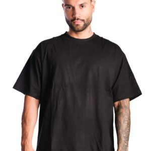 Camiseta Oversize Básica Tela Fría Negra