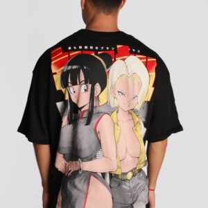 Camiseta Oversize Androide 18 y Milk