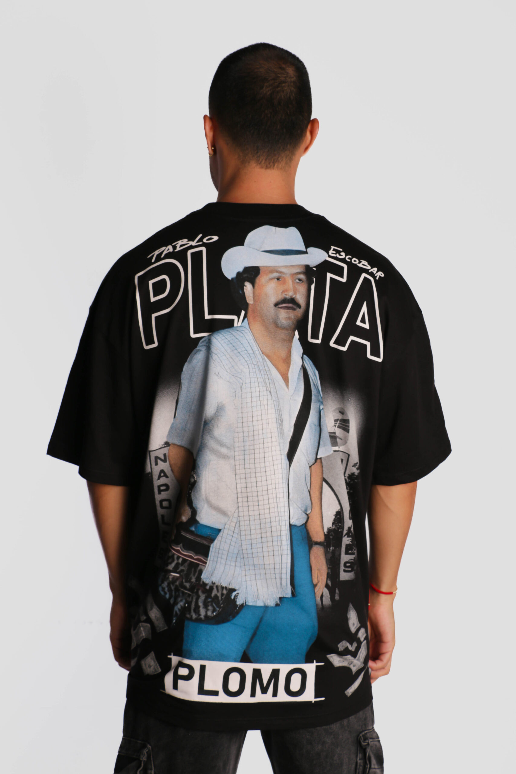 Camiseta Oversize Alto Gramaje 210 Plata o Plomo