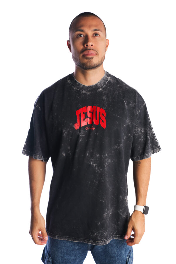 Oversize Acid Wash Jesus - Imagen 2