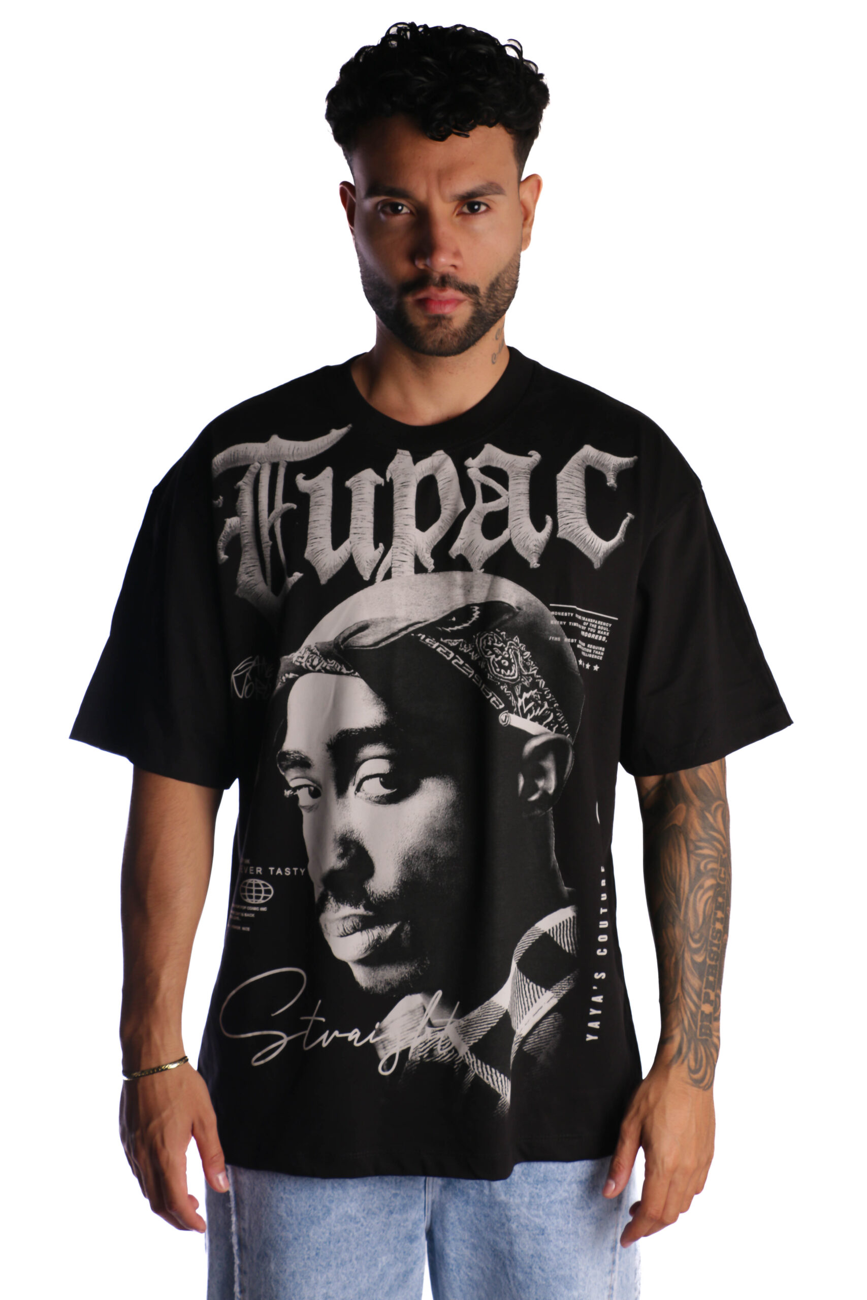 Camiseta Oversize Alto Gramaje 210 Tupac