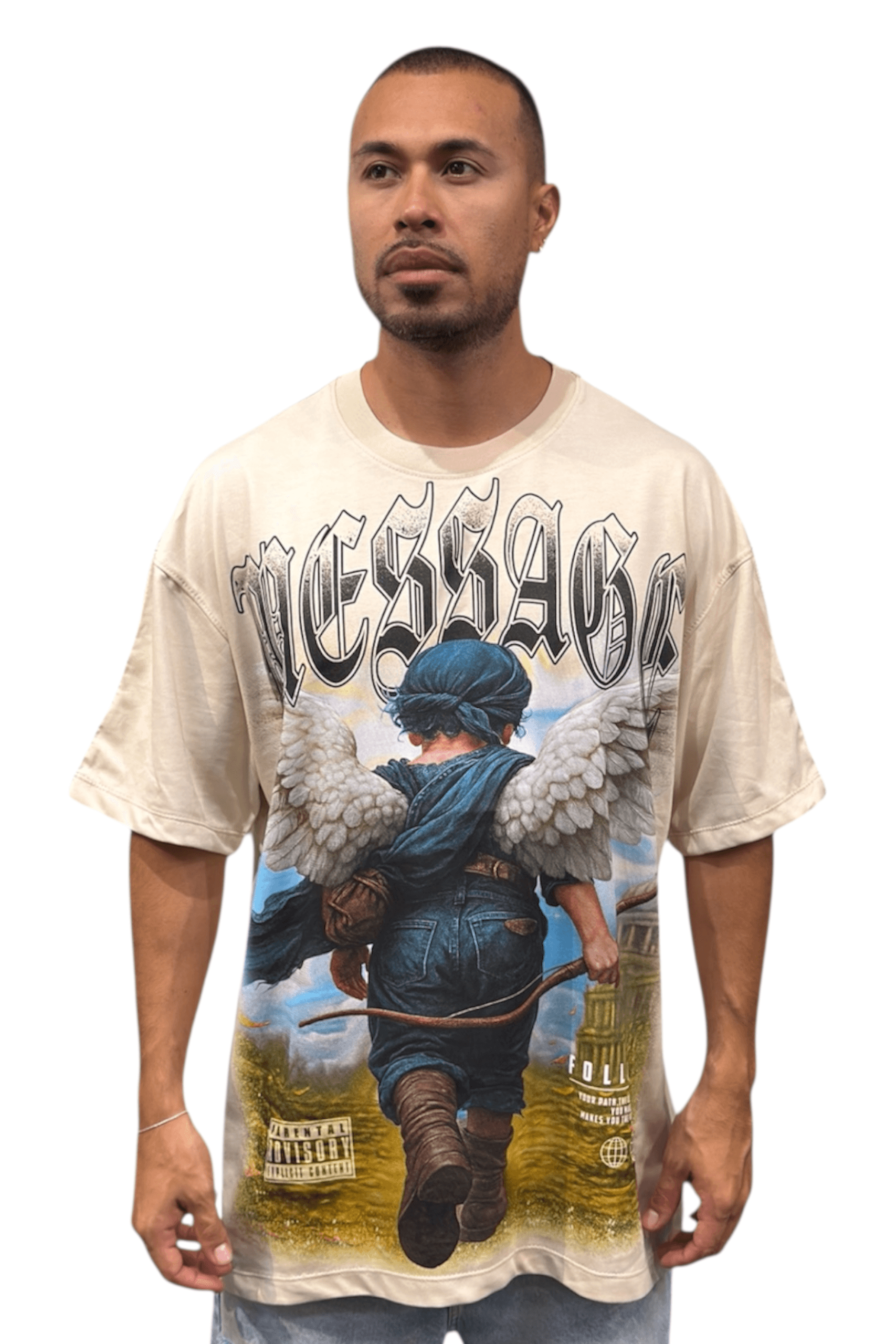 Camiseta Oversize Alto Gramaje 220 Message