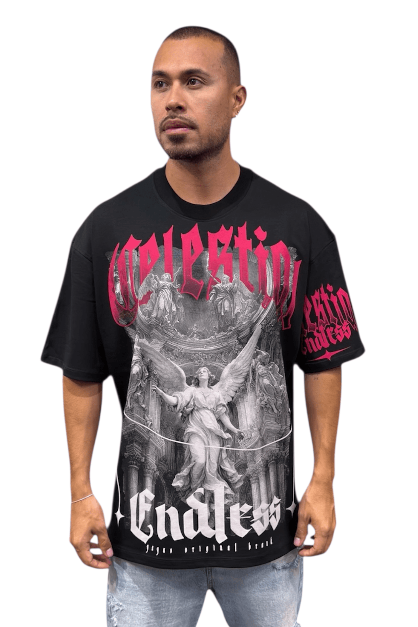 Camiseta Oversize Alto Gramaje 220 Celestial