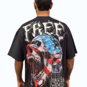Camiseta Oversize Pedrería Alto Gramaje FREE