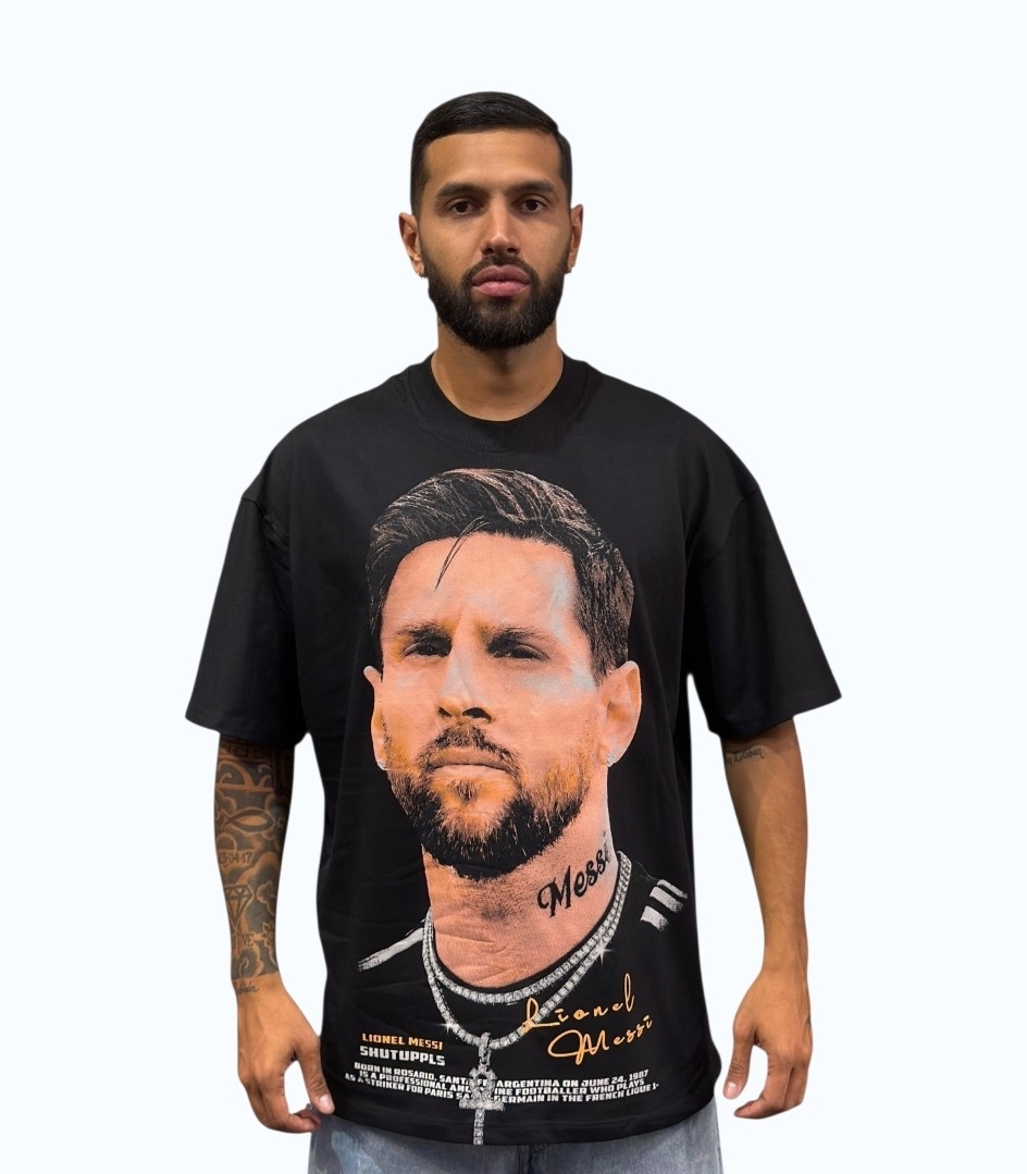 Camiseta Oversize Alto Gramaje 250 Messi 10