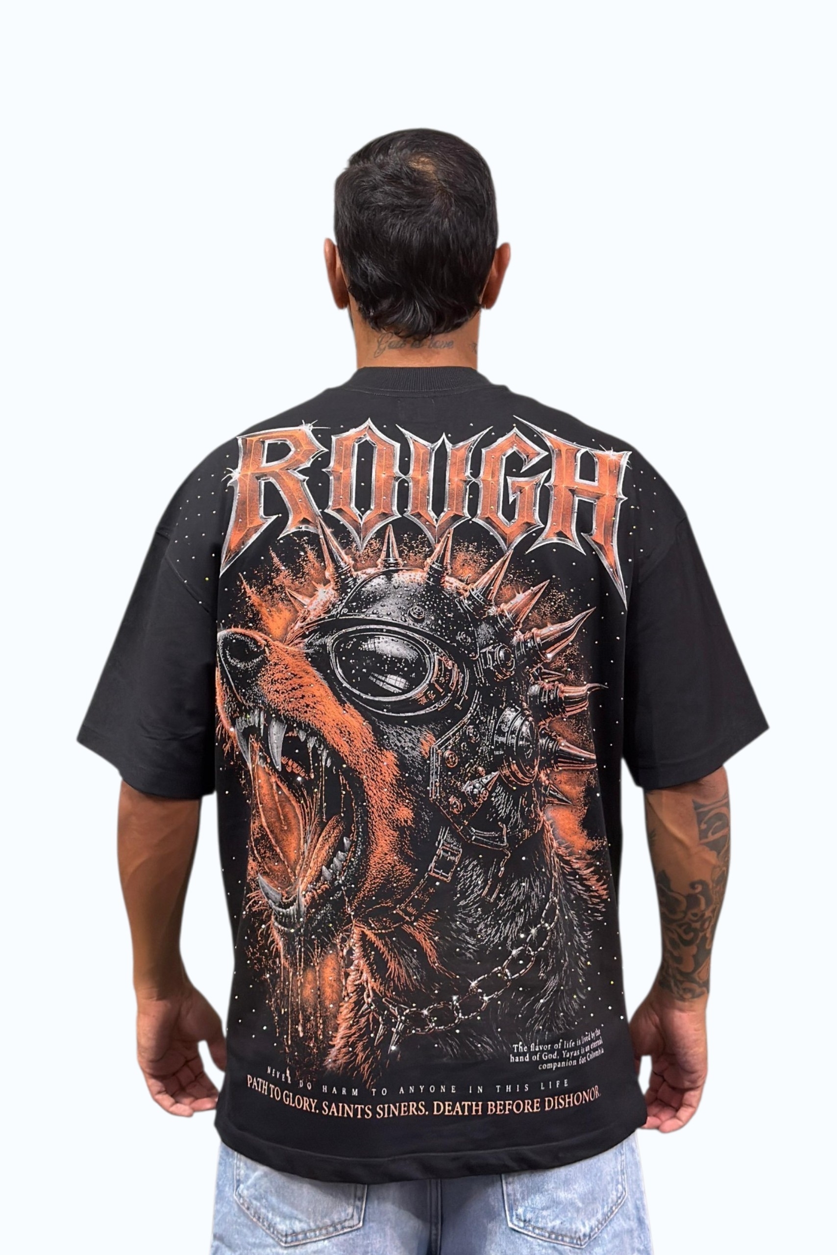 Camiseta Oversize Pedrería Alto Gramaje ROUGH