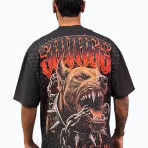 Camiseta Oversize Pedrería Alto Gramaje SAVAGE