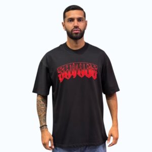 Camiseta Oversize Pedrería Alto Gramaje SAVAGE