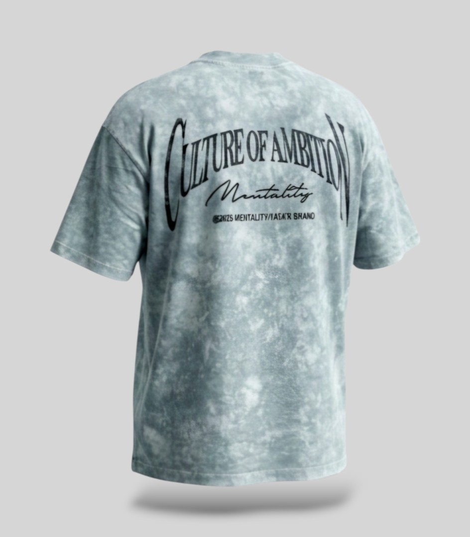 Camiseta Oversize Acidwash Culture Of Ambition