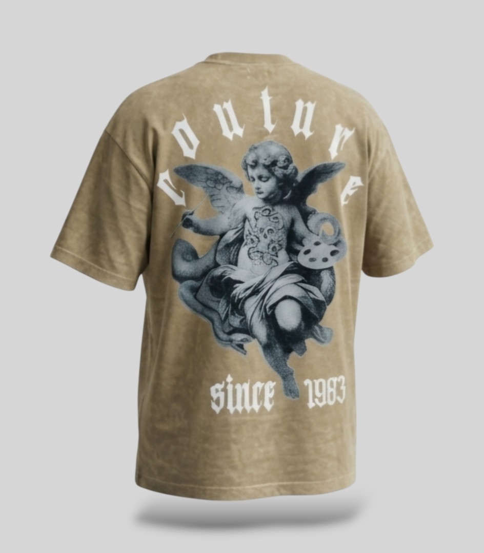 Camiseta Oversize Acidwash Couture