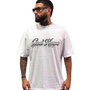 Camiseta Oversize Pedrería Alto Gramaje God Hope
