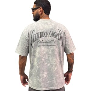 Camiseta Oversize Acidwash Culture Of Ambition