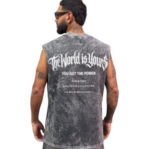 Tanks Acidwash Alto Gramaje The World Is Yours