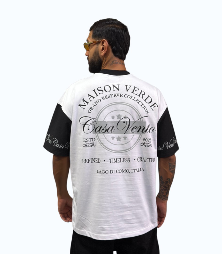 Camiseta Oversize Alto Gramaje Premium Maison Verde