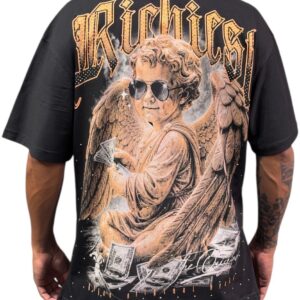 Camiseta Oversize Pedrería Alto Gramaje ANGEL
