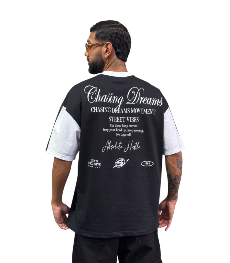 Camiseta Oversize Alto Gramaje Premium Chasing Dreams