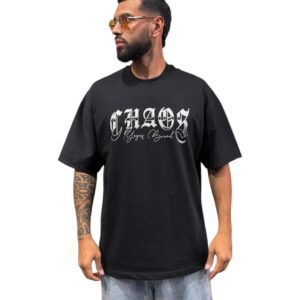 Camiseta Oversize Pedrería Alto Gramaje 250 ✨CHAOS