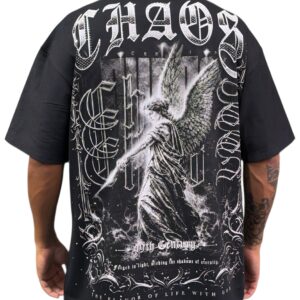 Camiseta Oversize Pedrería Alto Gramaje 250 ✨CHAOS